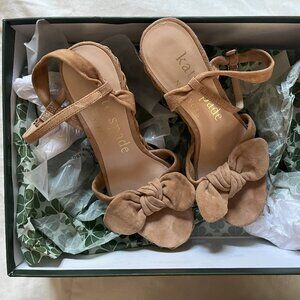 Kate Spade Suede 'Natural' Patio Platform Wedges